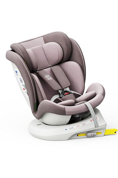 BUF BOOF Scaun auto Tweety Plus iSize Buf Boof LightRed isofix Rotativ 360 Pozitie Somn Top Tether 0-36 kg