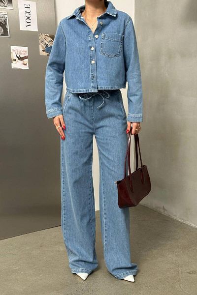 LACARINO 7887 Cămașă de jeans pentru femei