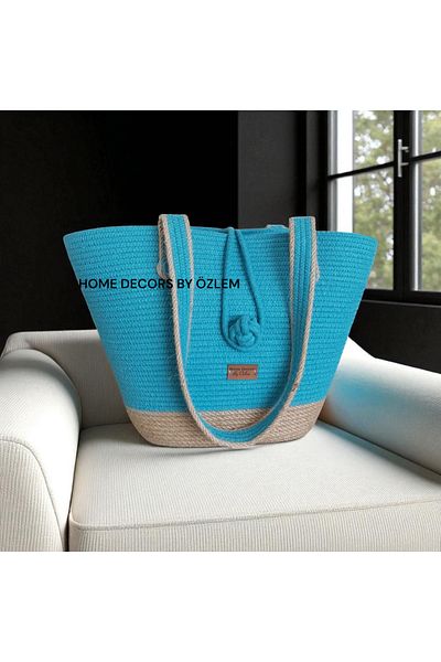home decors by özlem Straw Shoulder Bag Beach Bag Daily Bag Handcrafted Handmade Arm Bag Hand Bag