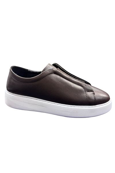 Greyybull Shoes кафяви мъжки маратонки - кафяви кожени маратонки