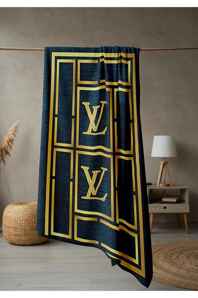 Doruklar Home Collection Πετσέτα θάλασσας με μοντέρνα σχέδια ψηφιακής εκτύπωσης 80x160 cm Lux44