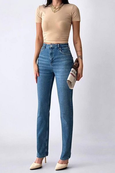 LACARINO Pantaloni de jeans pentru femei 7949s Straight Fit