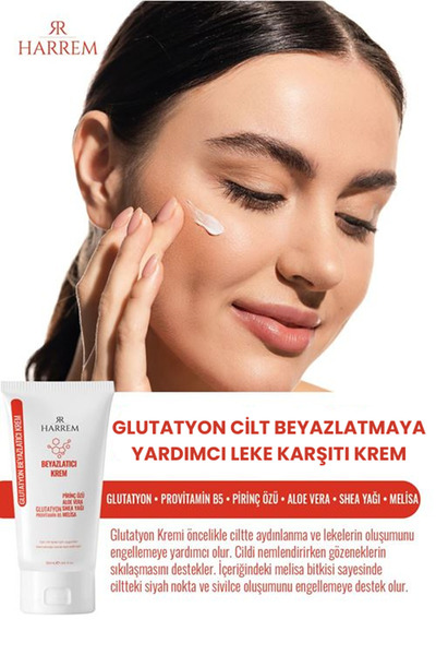 Harrem Glutatyon Cilt Beyazlatmaya Yardımcı Ve Leke Karşıtı Krem