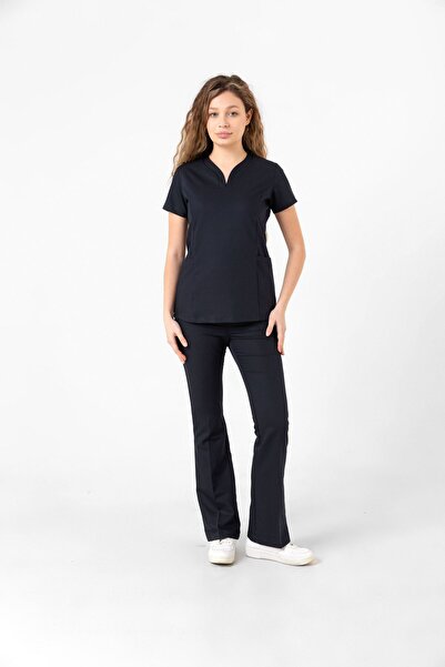 Onur Forma Drop Collar Kadın Takım - Lacivert