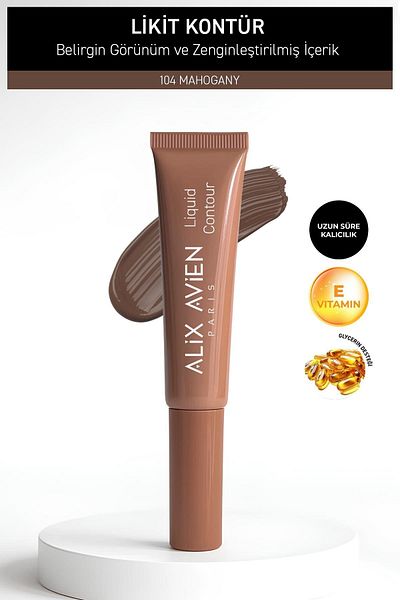 Alix Avien Anti-Aging Vitamin E Moisturizing Creamy Liquid Contour - Liquid Contour 104 Mahogany