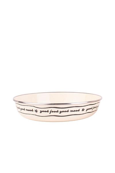 EMAYlab Mood Enamel Bowl Plate - Bowl Bowl - Salad Bowl - Presentation Bowl 21cm