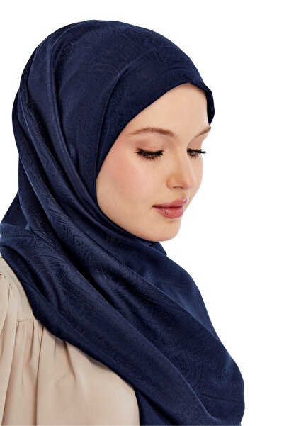 Altobeh Monogram Ethnic Pattern Shawl - Navy Blue