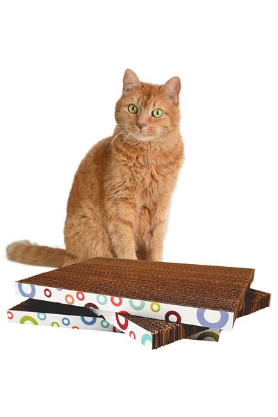 Miyav Cat Scratching Cardboard 3 Pieces – Scratching Area for Nail Care and Stress Relief