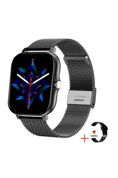 zyteq Smartwatch sport ZYTEQ®️, 1.69", apel BT, notificari, monitorizare, wireless, negru