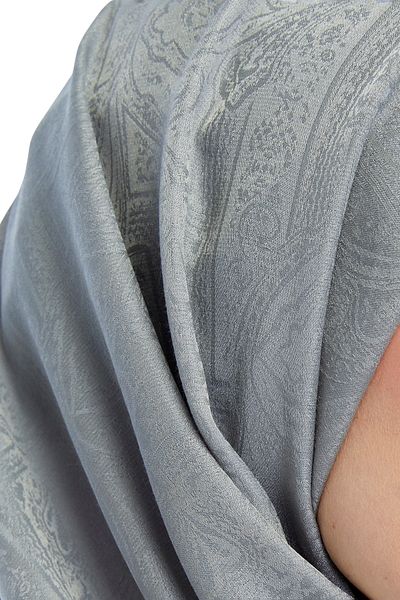 Altobeh Monogram Ethnic Pattern Shawl - Gray