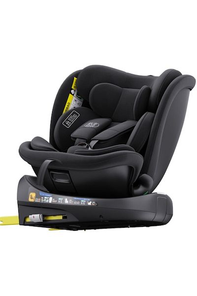BUF BOOF Scaun Auto B-Joy DELUXE BUF BOOF iSIZE Black cu Isofix pozitie somn 155 grade rotativ 360 grade
