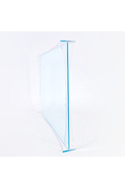 Generic Luxury clear acrylic square serving tray - 26 x 26 x 6 cm - ideal for serving desserts and foods
