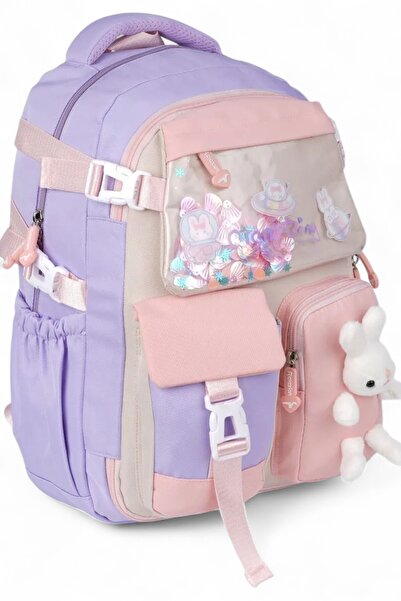 Relaxion Rlx-1461-1462 Kız Çocuk İlk Okul Çantası Sırt Çantası LİLA