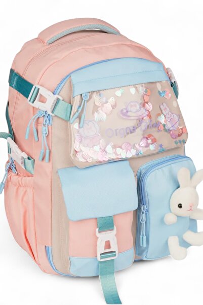 Relaxion Rlx-1461-1462 Kız Çocuk İlk Okul Çantası Sırt Çantası PEMBE