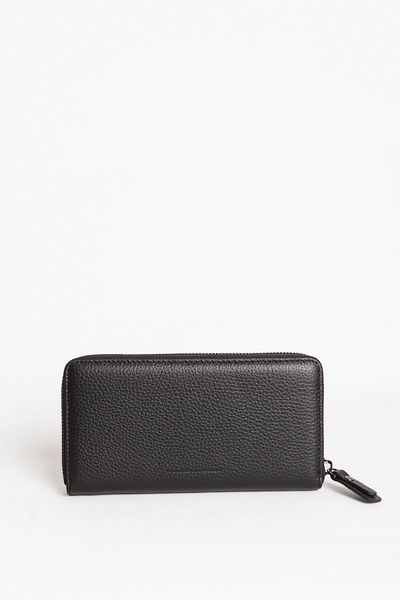 Grande Gd 2700 Genuine Leather Zippered Women's Wallet Black