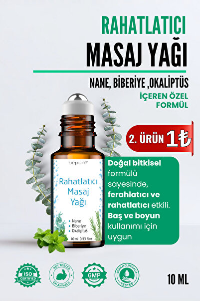 Bepure Rahatlatıcı, Baş Ağrı Yağı, Stres Kaygı Yatıştırıcı Yağ 10ml