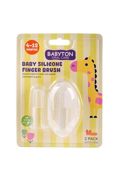 BABYTON Double Silicone Finger Brush