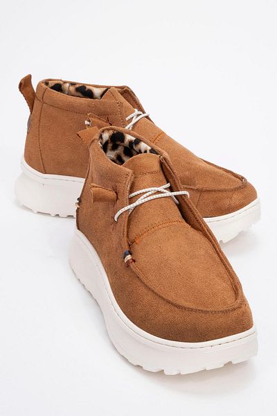 CCWAY AYAKKABI Women's boot taba suede