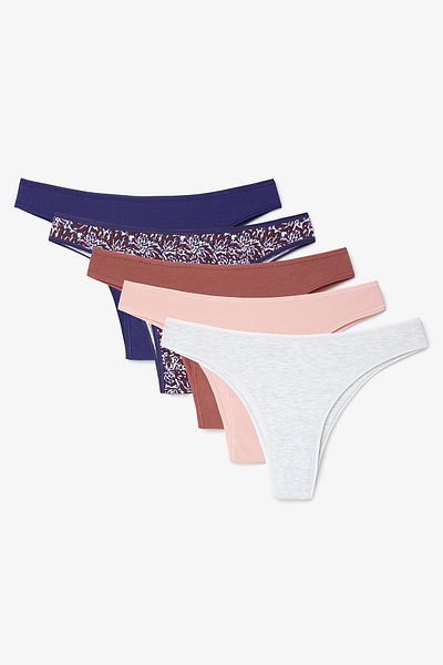 Penti Wild One Floral Cotton Low Rise Brazilian Panties with 5