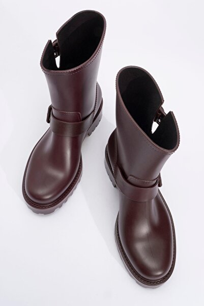 CCWAY AYAKKABI Γυναικείες μπότες βροχής Claret Red