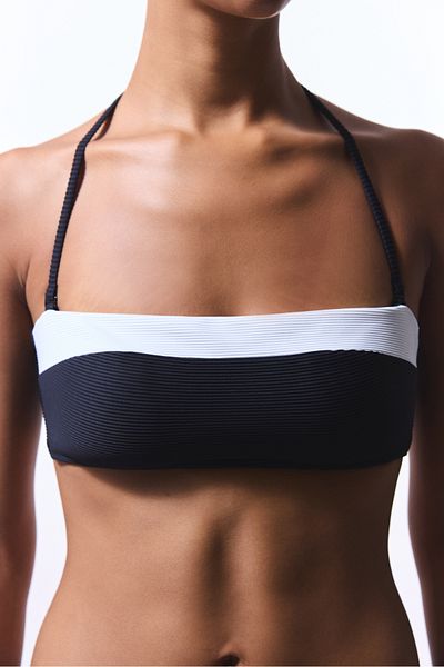 Penti Μαύρο μπικίνι Nova Strapless