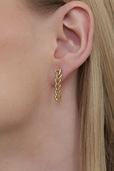 Altınkesesi 14 Ayar Altın Pars Küpe 5 Mm