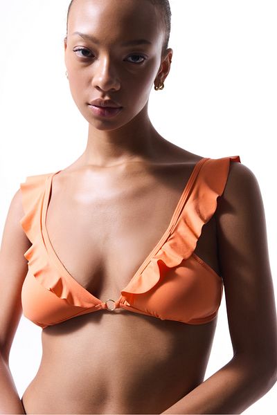Penti Orange Mango Deep Frill Bikini Top