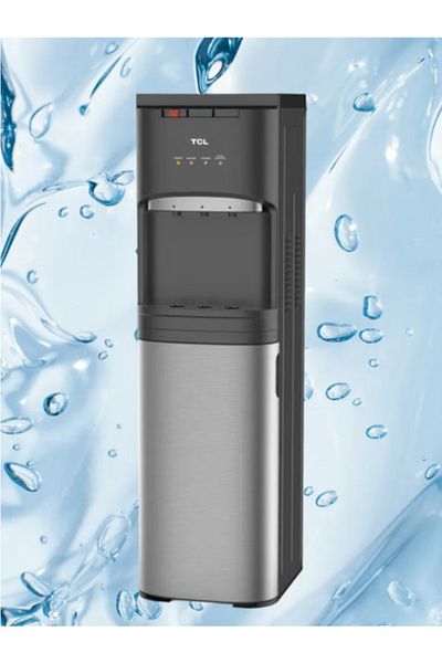 TCL Bottom Load Water Dispenser Hot/Cold/Normal , 4 L , 520 W , Stainless Steel , Black - TY-LWYR90T