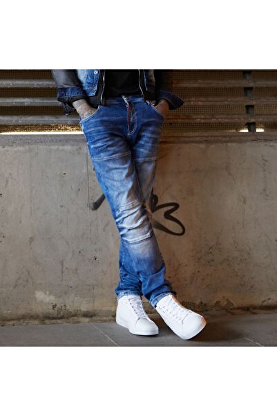 Cipo&Baxx Cd698 Чоловічі джинси в стилі байкер з прихованими кишенями