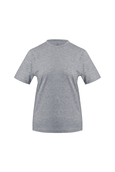 Soho Mood Women's Crew Neck 100% Cotton 4-Pack Basic T-Shirts (1 Black 1 White 1 Grey 1 Navy Blue)