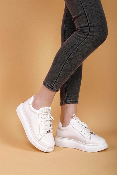 layki Pantofi sport de damă de culoare albă minunată
