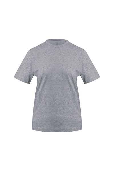 Soho Mood Women's Crew Neck 100% Cotton 3-Pack Basic T-Shirts (3 Grey)
