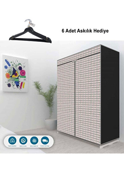 Teknor Ekose Çelik Profilli Portatif Bez Dolap