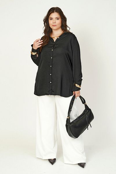 Büyük Moda Cămașă de bază din satin