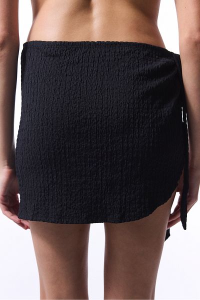 Penti Black Bubble Tie Detailed Pareo