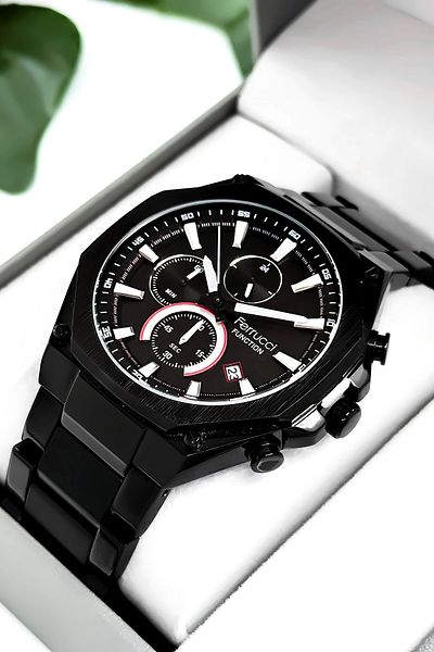 Ferrucci Function Men's Wristwatch Steel Band Steel Case 3 Atm Water Resistance Zmfer046