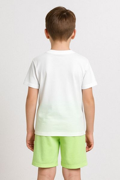 ww waka waka kids store Boys' Streetstyle Printed Shorts Set - 2-Piece Summer Sports Combination