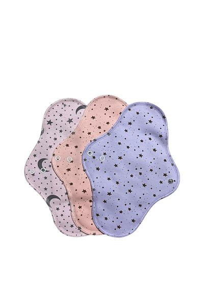Ponped Bamboo Washable Organic Women's Pad Normal Set of 3