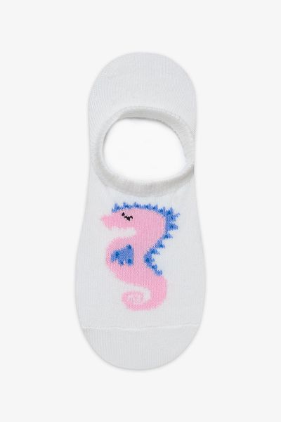 Penti Опаковка от 2 многоцветни чорапи за балерини на точки за момичета Seahorse