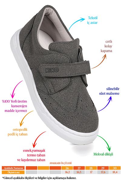 Kiko Kids Richie Velcro Daily Boys' Casual Shoes