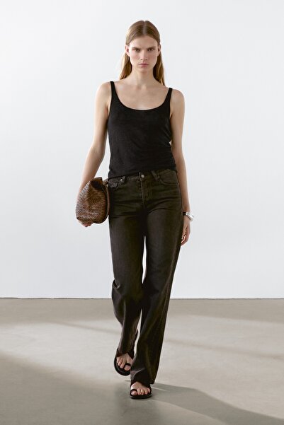 Massimo Dutti 100% linen tank top