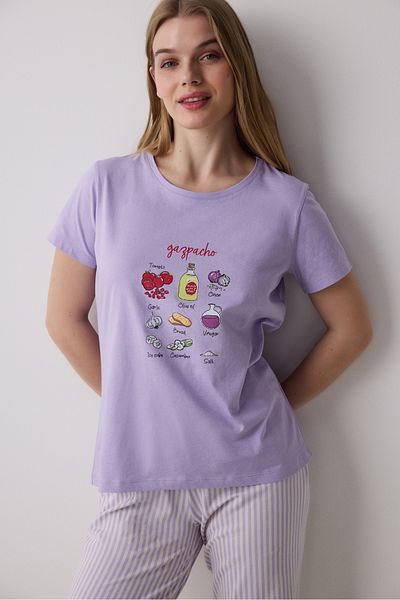Penti Gazpacho Lilac Trousers Pajama Set