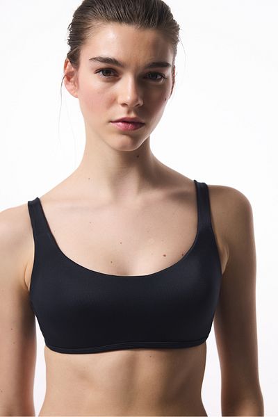 Penti Μαύρο Bra Fixed Cup Bikini Top