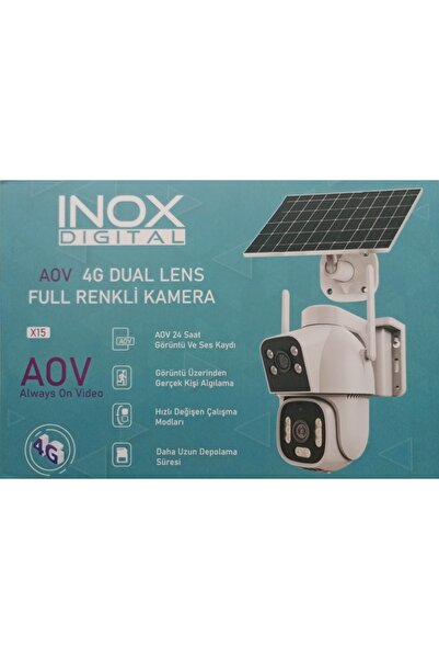 Genel Markalar X15 E-sim Solar 4G Kamera/Bay Her Telden