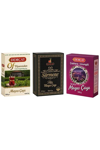 DEMÇAY 3-Piece May Tea Set – Filiz Flavors of the Black Sea (Sürmene, Of, Çaykara-Uzungöl)
