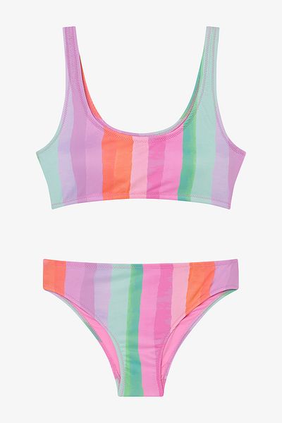 Penti Σετ μπικίνι πολύχρωμο για νεαρά κορίτσια Ocean Halter