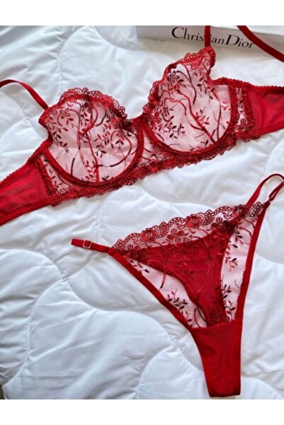 dem merys Brode Plus Size Bra Set