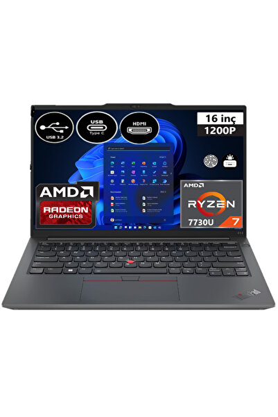 LENOVO ThinkPad E16 21JT0017TX-EP6 Ryzen 7 7730U 32 GB RAM 1 TB SSD 16" WUXGA Win11 Pro + EP Çanta