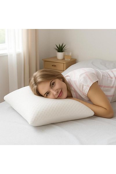 Tasarım Hb&Victory Visco Orthopedic Chubby Pillow 1 Piece 40X60X15 Cm. 1100 Gr.