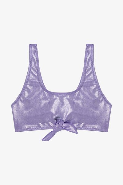 Penti Lila Mädchen glänzend Neckholder Bikini Set